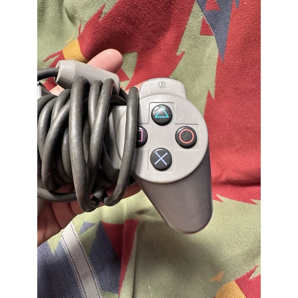 Sony PlayStation 1 Original Gray Wired Controller OEM PS1 SCPH-1080 Tested
